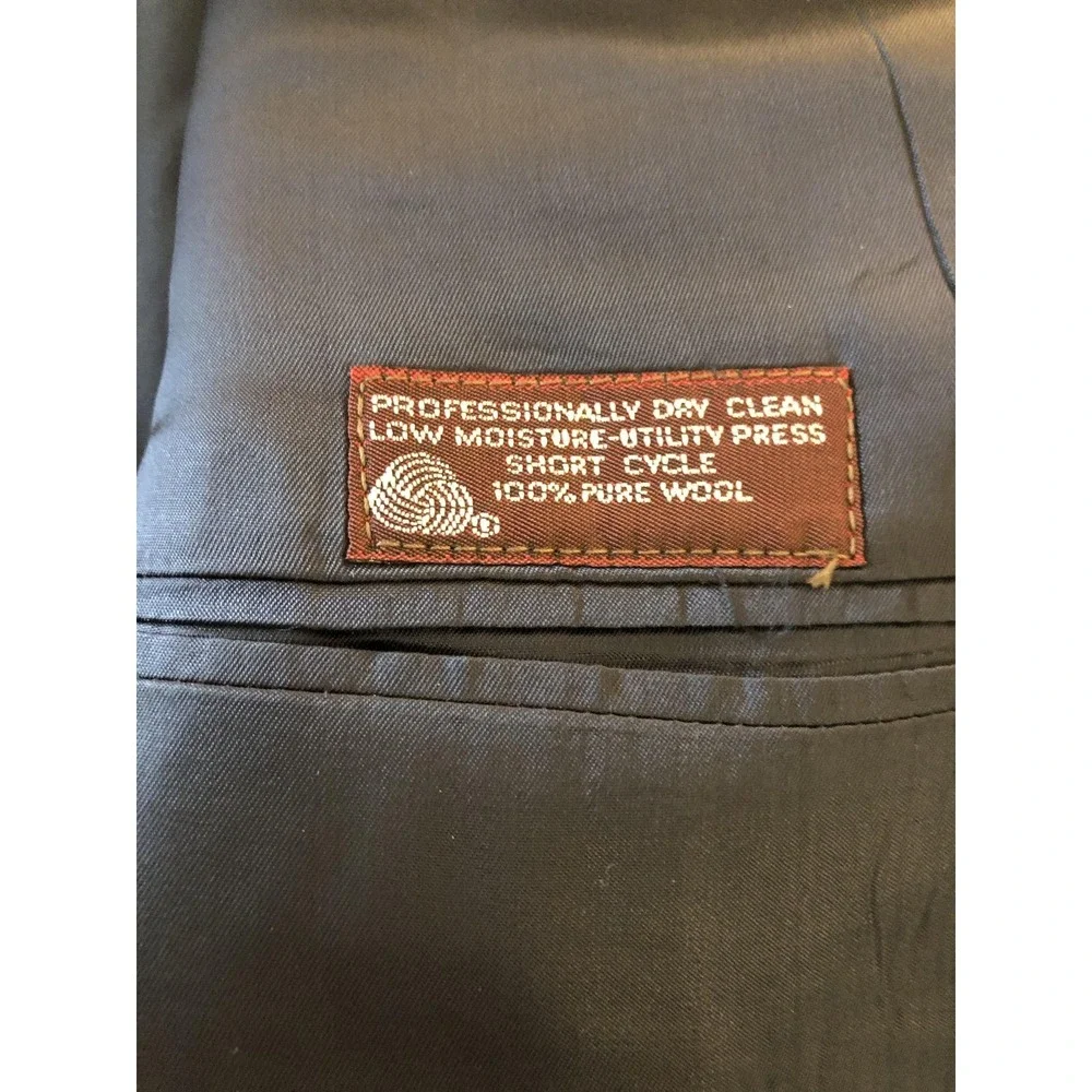 Jos. A. Bank Blazer Mens 40R Gray Wool Herringbone Tweed Sport Coat Flaw